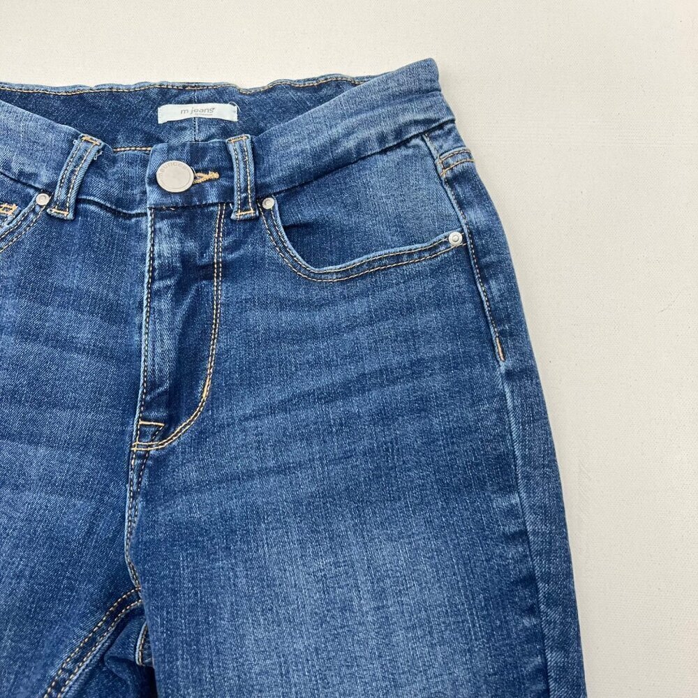 M Jeans by Maurices Womens Medium Wash Ankle Jeans Mid Rise Size Small - Picture 3 of 9